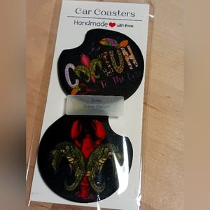 Mardi Gras car coasters